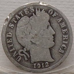 1912 Barber Silver Dime