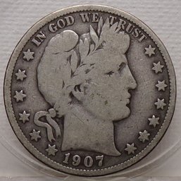 1907 Barber Silver Half Dollar (Some Liberty)