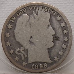 1898 Barber Silver Half Dollar (Some Liberty)