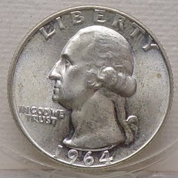 1964-D Silver Washington Quarter Dollar BU