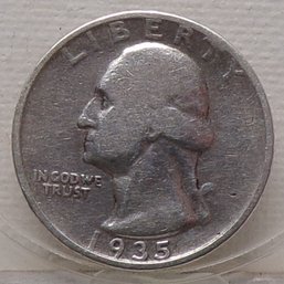 1935 Silver Washington Quarter Dollar
