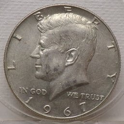 1967 Silver/Clad Kennedy Half Dollar BU