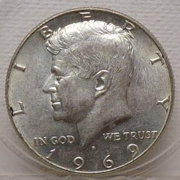 1969-D Silver/Clad Kennedy Half Dollar BU