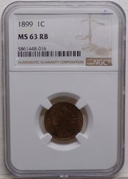 1899 Indian Head Cent-NGC MS 63 RB