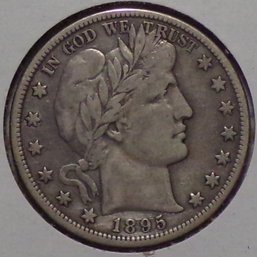 1895 Barber Silver Half Dollar (Full Liberty) Lightly Uncirculated