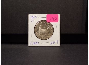 1986-S Liberty Commemorative Half Dollar Brilliant Uncirculated