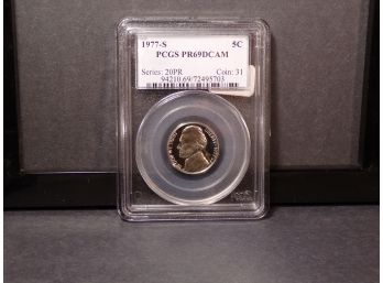 1977-S Jefferson Nickel 5-Cent PCGS PR69DCAM