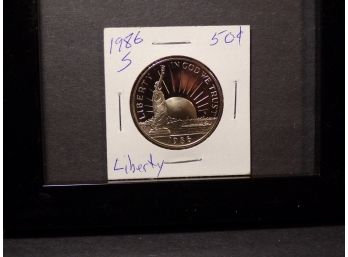 Choice 1986-S Liberty Commemorative Half Dollar MS68