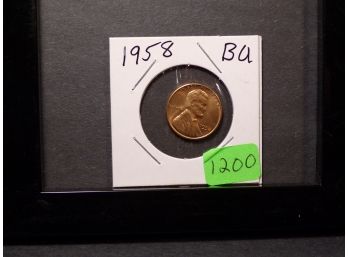 1958 Lincoln Wheat Cent Brilliant Uncirculated