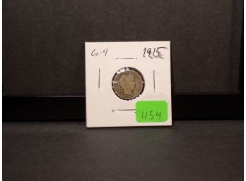 1915 Barber Silver Dime