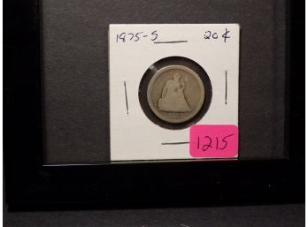 1875-S Twenty-Cent Piece