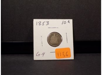 1853 Seated Liberty Silver Dime