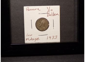 Panama 1933 1/10 Balboa 'Low Mintage'