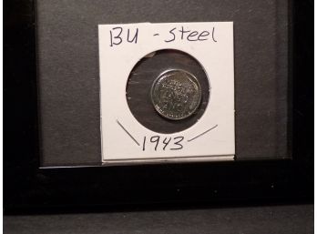 Choice 1943 Steel Lincoln Wheat Cent Brilliant Uncirculated