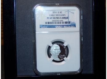 2011-S 5 Cent NGC PF 69 ULTRA CAMEO (Early Releases)