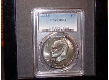 1974-D Eisenhower 'Ike' $1 PCGS MS64