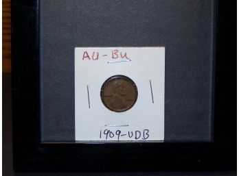 1909 VDB Lincoln Wheat Cent AU