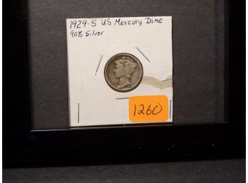 1929-S Mercury Silver Dime