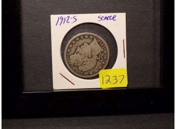 1912-S Barber Silver Half Dollar 'SCARCE'