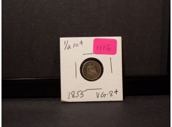 1855 Seated Liberty Silver Half-Dime