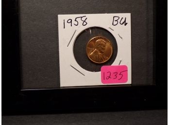 1958 Lincoln Wheat Cent Brilliant Uncirculated