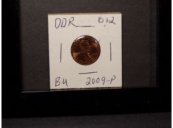 Error 2009-P Lincoln Cent 'DDR 012' Brilliant Uncirculated