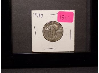 1930 Standing Liberty Silver Quarter Dollar