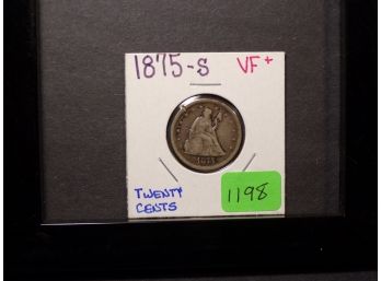 1875-S Twenty-Cent Piece VF