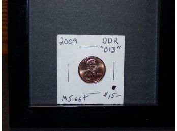 Error 2009 Lincoln Cent (Formative Years) DDR '013' MS66 RD