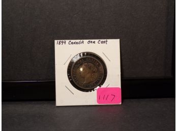 1899 Canada One Cent Almost Uncirculated