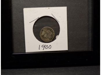 1900 Barber Silver Dime