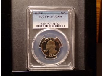 1980-S Quarter Dollar PCGS PR69DCAM