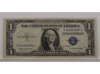 1935H $1 (One Dollar Blue Seal) Silver Certificate Lightly Circulated