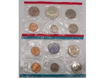 1970 P & D Mint Uncirculated Set (With S-Mint Cent & Nickel, 2 Tokens & 10 Coins) GEM BU OGP