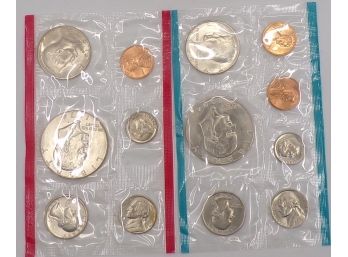 1974 P & D Mint Uncirculated Set (With S-Mint Cent, 13 Coins) GEM BU OGP