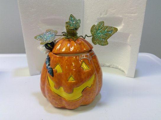 NIB Ghost Pumpkin Halloween Candle