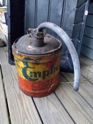 Vintage Empire Motor Oil Gas Can