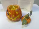 NIB Ghost Pumpkin Halloween Candle