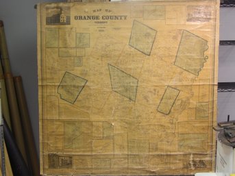 1858 Map Of Orange County Vermont