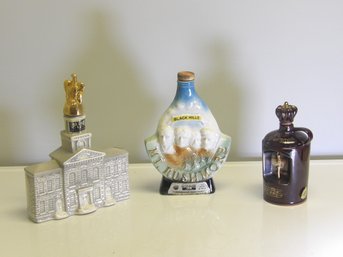 Liquor Decanters And Music Box Jug