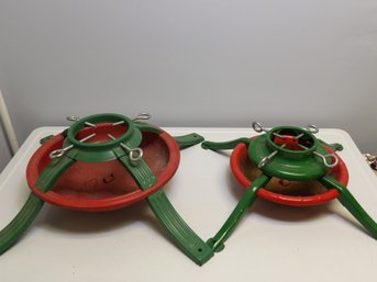 2 'vintage' Metal Christmas Tree Stands