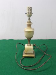 Marble Lamp With Brass Bottom