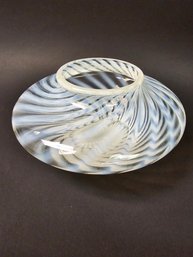 Art Deco Opalescent Swirl Glass Light Globe