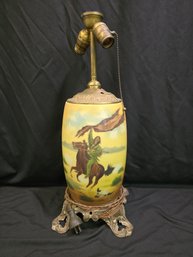 Indian Buffalo Hunt Lamp