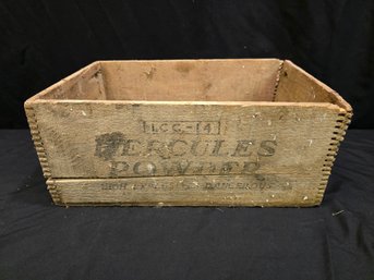 Hercules Powder High Explosives Shipping Crate