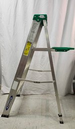 3 Step Werner Green And Metal Ladder