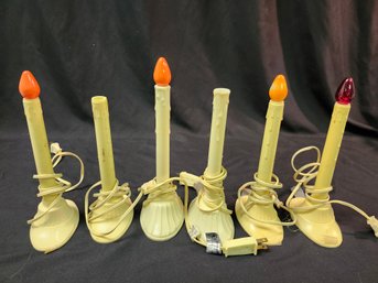 6 Vintage Electric Candles