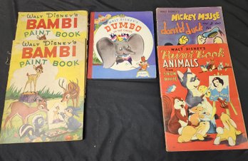 Vintage Disney Books / Coloring / Paint 1937 And Up