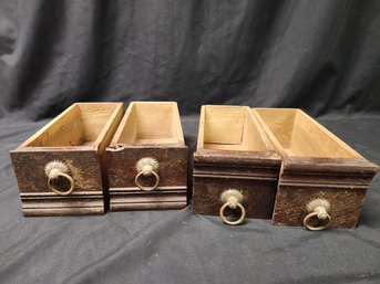 4  Wooden Sewing Machine Drawers