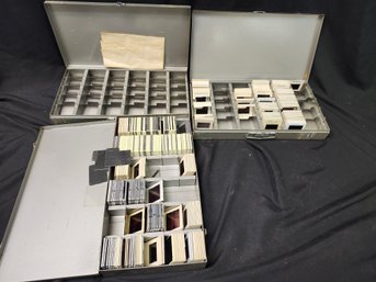 Color Transparency / Slides In 3 Protective Metal Cases